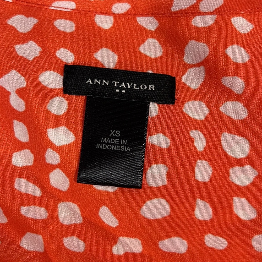 Ann Taylor Dress, Casual/ Business Casual Orange, with belt - Picture 10 of 11